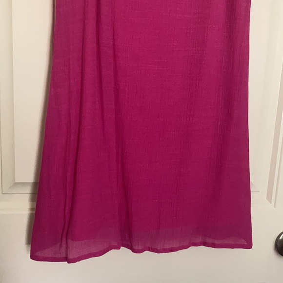 Magenta Crochet Detail Dress - Picture 4 of 7